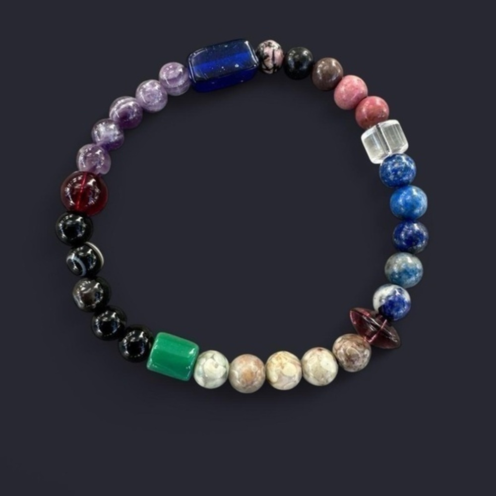 Mixed Bead Bracelet 6mm